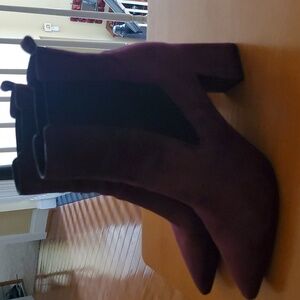 Marc Fisher OxBlood Suede Booties